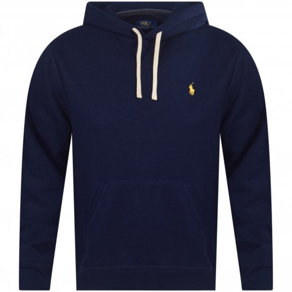 POLO RALPH LAUREN Navy/Yellow Pullover Hoodie